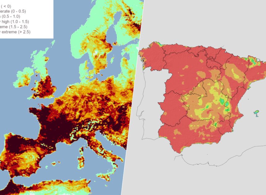 Los mapas que explican por qué Castilla y León se han convertido en la «zona cero» de los incendios forestales